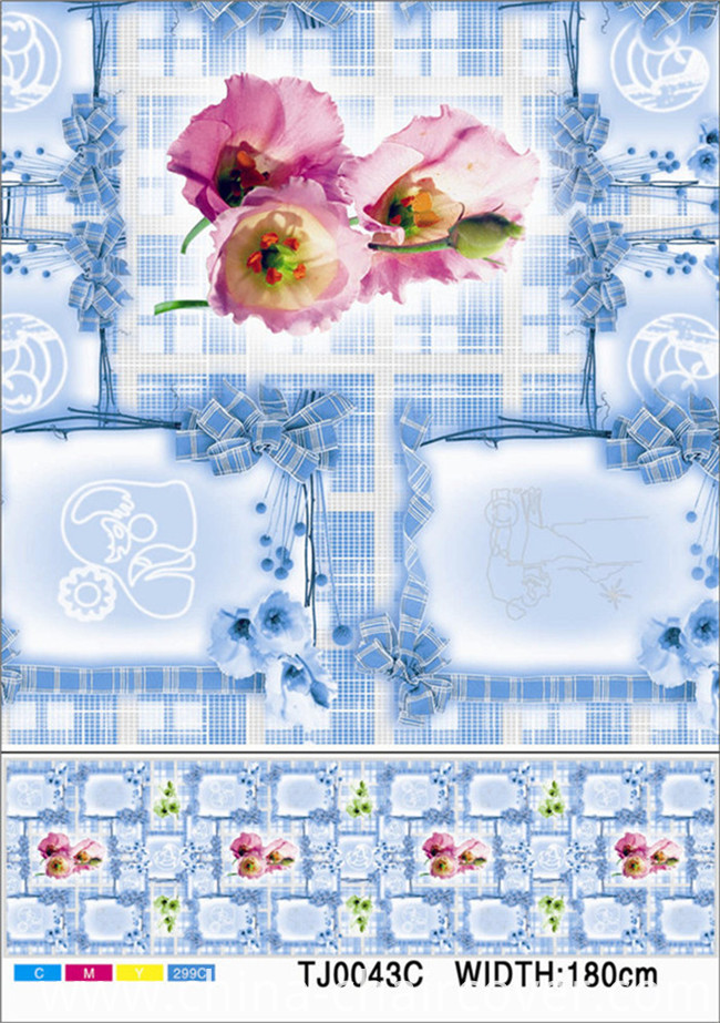 High Quality LFGB Cheap Nonwoven Backing Plastic PVC Tablecloth (JF0023)